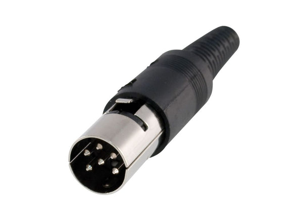 DIN PLUG 6 PIN IN-LINE PLASTIC