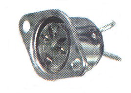 DIN SOCKET 3 WAY PANEL MOUNT