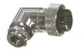SHIELDED SOCKET 2 POLE 90°