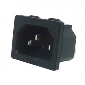 PLUG IEC C14 PANEL MOUNT SNAP FIT 10A 250V