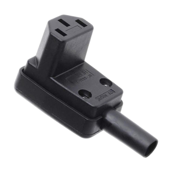 IEC SOCKET C13 IN-LINE 90° 6A 250V