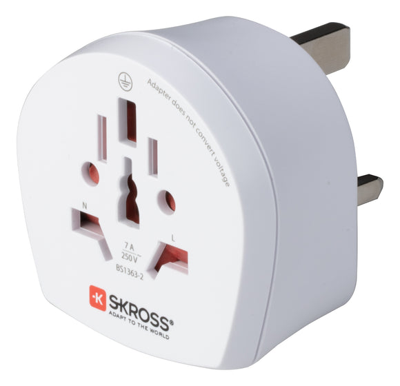 TRAVEL ADAPTOR UK-2P+E