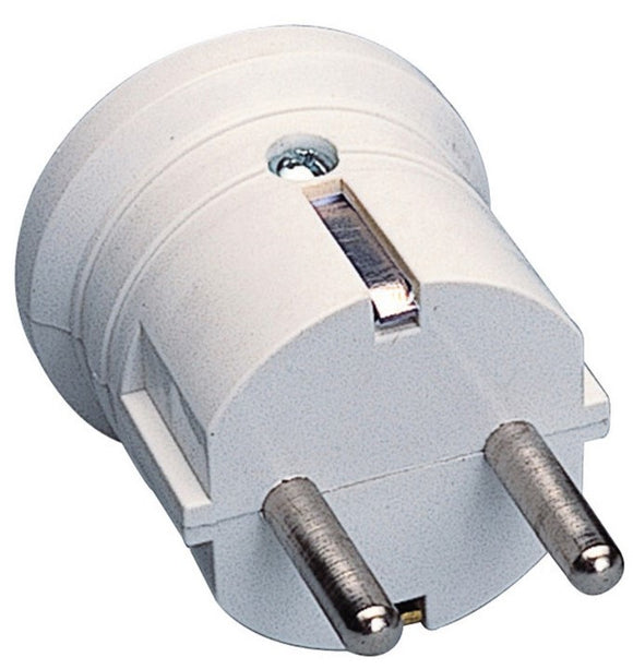 SCHUKO PLUG 10-16 AMP 230V AC WHITE