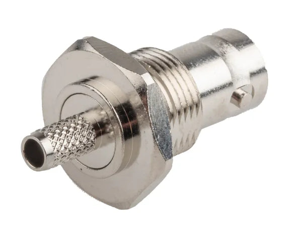 BNC SOCKET PANEL MOUNT CRIMP - RG 58