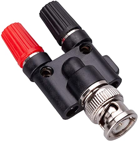 ADAPTOR BNC PLUG - 2x4mm BANANA SOCKETS