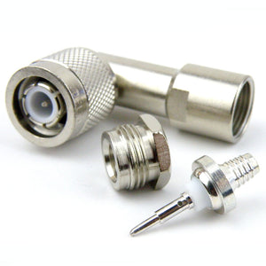 TNC PLUG 90° FOR RG58