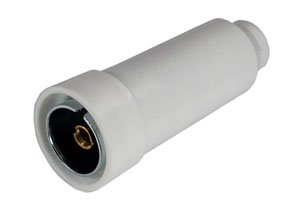 COAX SOCKET IN LINE WHITE