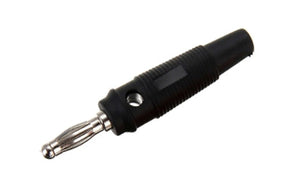 BANANA PLUG FLEXIBLE BLACK