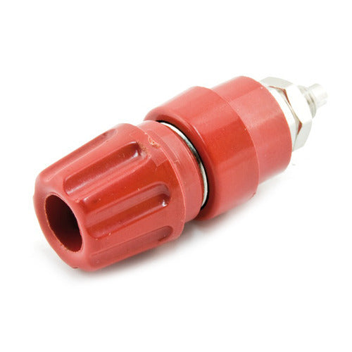 BANANA SOCKET 4MM 16A RED PANEL MOUNT