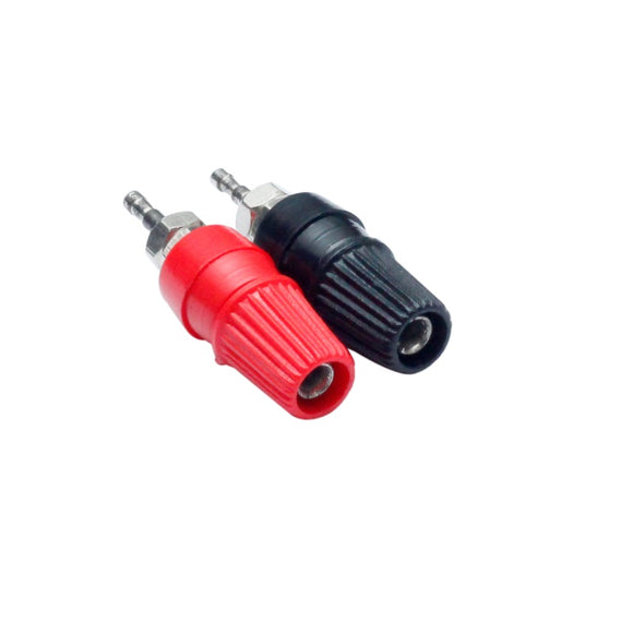 BANANA SOCKET 4MM PANEL MOUNT 6A BLACK