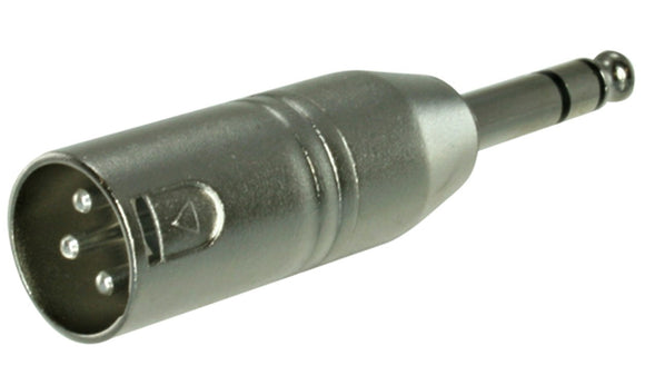 ADAPTOR XLR 3P PLUG - 6.3mm STEREO PLUG FLEXICON