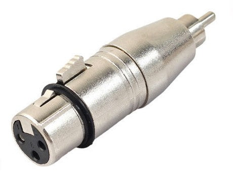 ADAPTOR XLR 3POLE SOCKET - PHONO PLUG FLEXICON