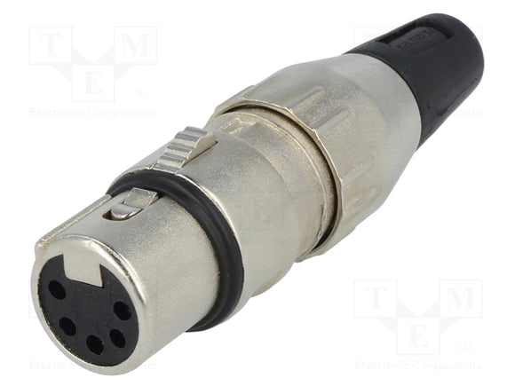 XLR NEUTRIK 5 POLE SOCKET IN-LINE