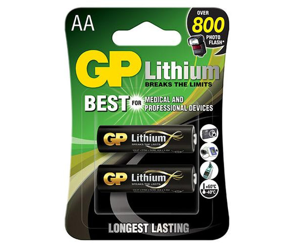 BATTERY GP AA LITHIUM 1.5V