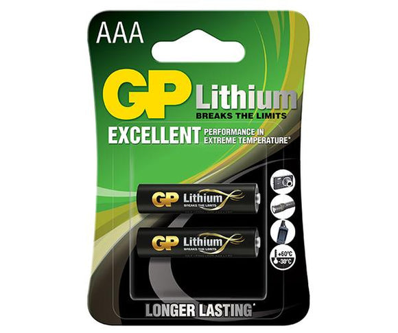 BATTERY GP AAA LITHIUM 1.5V