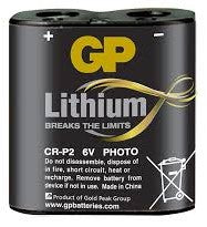 BATTERY GP CR-P2 LITHIUM 6V – G&E Electronics Ltd