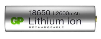 BATTERY LITHIUM-ION 3.7V 2600mAH ER18650 GP