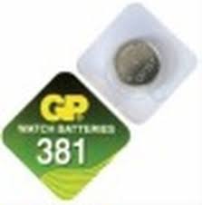 BATTERY BUTTON SILVER OXIDE 381 1.5V GP