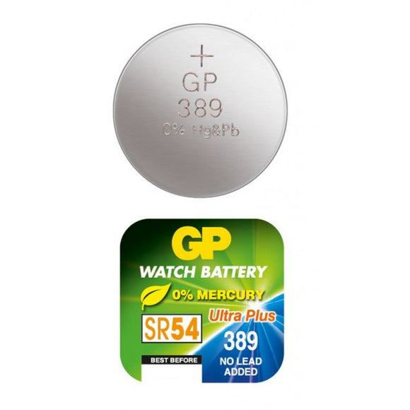 BATTERY BUTTON SILERV OXIDE 390 1.5V GPvide23.1710