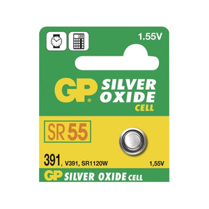 BATTERY BUTTON SILVER OXIDE 391 1.5V GP