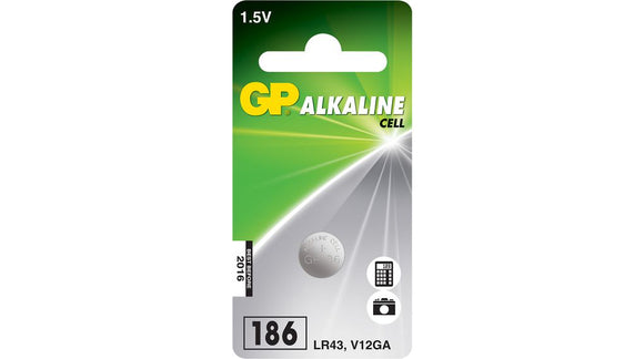 BATTERY BUTTON ALKALINE 186 1.5V GP