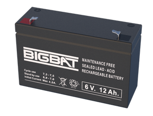 BATTERY LEAD ACID 6V 12AH BIGBAT L151xW50xH94MM