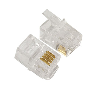 MODULAR PLUG RJ11 6 POLE 4 CONTACT