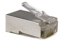 MODULAR PLUG RJ45 CAT6A FTP/STP SOLID PKT OF 5