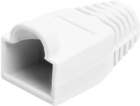 STRAIN RELIEF FOR RJ45 PKT OF 10 WHITE