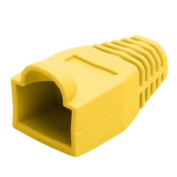 STRAIN RELIEF FOR RJ45 PKT OF 10 YELLOW