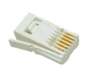 BT PLUG 6POLE 6WAY  WHITE