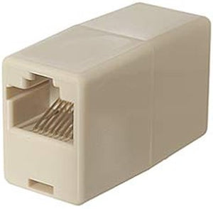 THROUGH COUPLER RJ45-RJ45 SOCKET CAT5e ECONOMY TYP