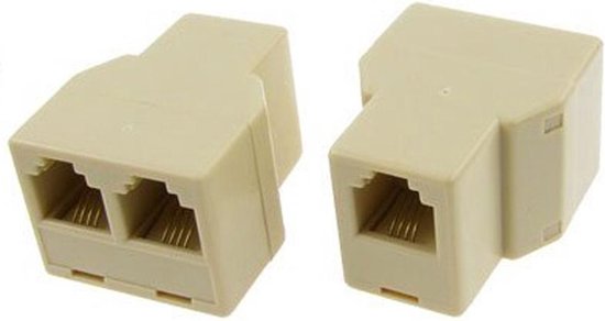 ADAPTOR RJ11 SOCKET - 2xRJ11 SOCKETS
