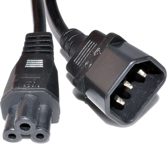 LEAD IEC C14 PLUG - IEC 320 C5  LAPTOP SOCKET 1.8M