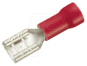 SLIDER SOCKET SINGLE RING 6.35mm RED