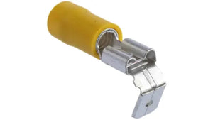 SLIDER SOCKET/PLUG 6.3mm YELLOW FLEXICON