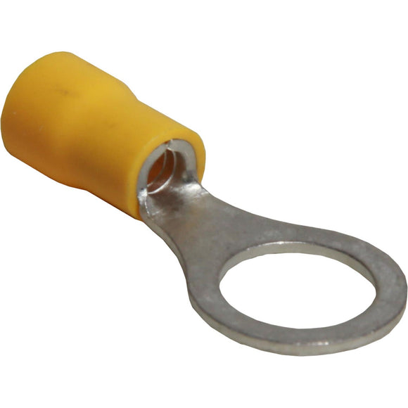 CRIMP TERMINAL RING YELLOW 10.5mm FLEXICON