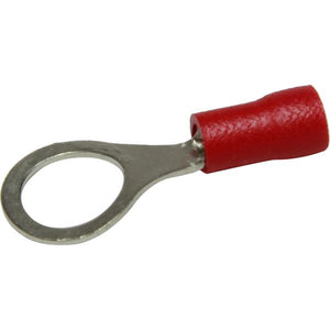 CRIMP TERMINAL RING RED   8.4mm FLEXICON