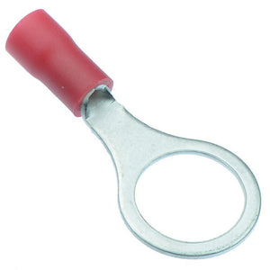 CRIMP TERMINAL RING RED  10.5mm FLEXICON