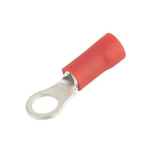 CRIMP TERMINAL RING RED   4.3mm FLEXICON