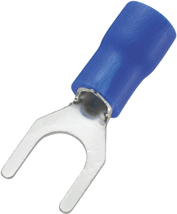 CRIMP TERMINAL SPADE BLUE 3.7mm FLEXICON