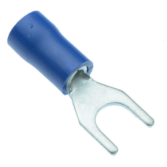 CRIMP TERMINAL SPADE BLUE 5.3mm FLEXICON
