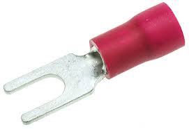 CRIMP TERMINAL SPADE RED 3.2mm FLEXICON