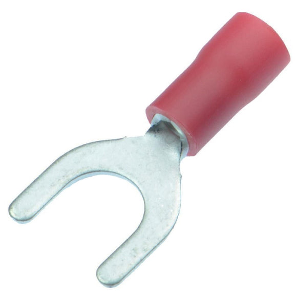CRIMP TERMINAL SPADE RED 6.5mm FLEXICON