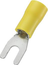 CRIMP TERMINAL SPADE YELLOW 3.7mm FLEXICON