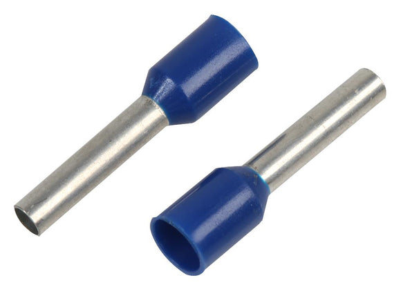 FERRULES DIN 16mm BLUE