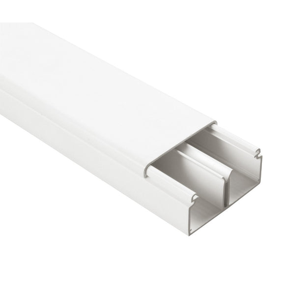 TRUNKING PVC 40x20mm x 2M WHITE POLYPOOL