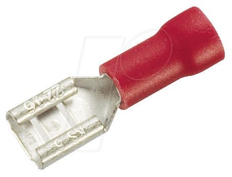 SLIDER SOCKET DOUBLE RING RED 6.35mm