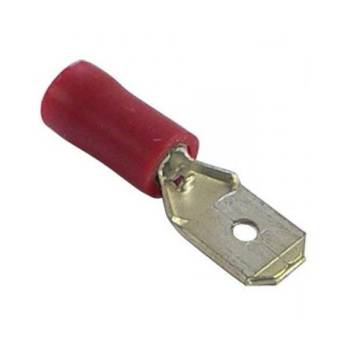 SLIDER PLUG DOUBLE RING RED 6.35mm