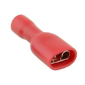 SLIDER SOCKET DOUBLE RING FULLY INSUL RED 4.8mm5